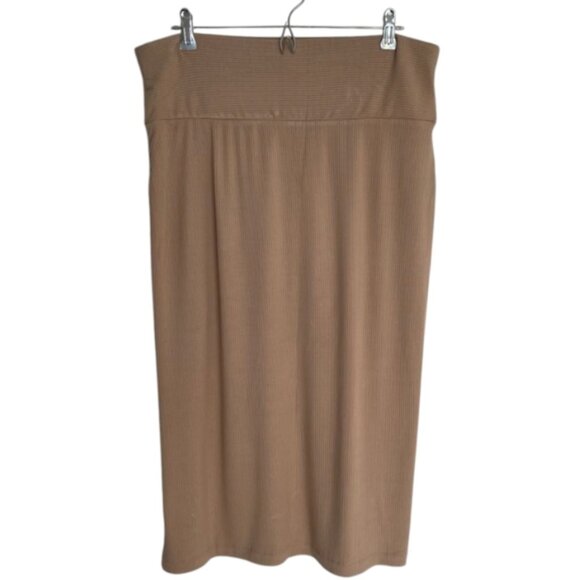 Brown Dynamite Women's Ribbed Midi Skirt - Picture 3 of 8